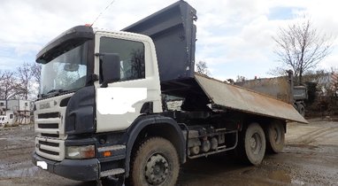 Rental truck Scania Querrieu bi-benne