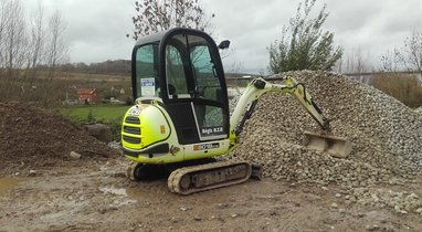 Rent mini excavator JCB 8018